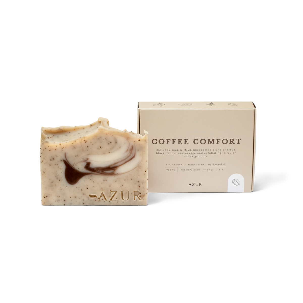 AZUR - COFFEE COMFORT Peeling-Seifenriegel 100g