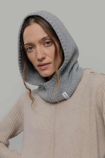 Rifo - Marika Cashmere Balaclava Grey Calce