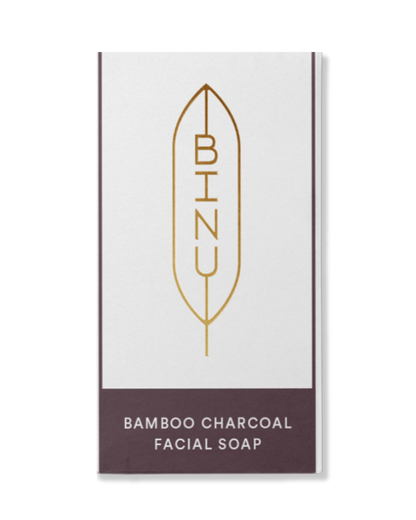 BINU - Bamboo Charcoal Facial Soap Mini 50 g - WERTE FREUNDE