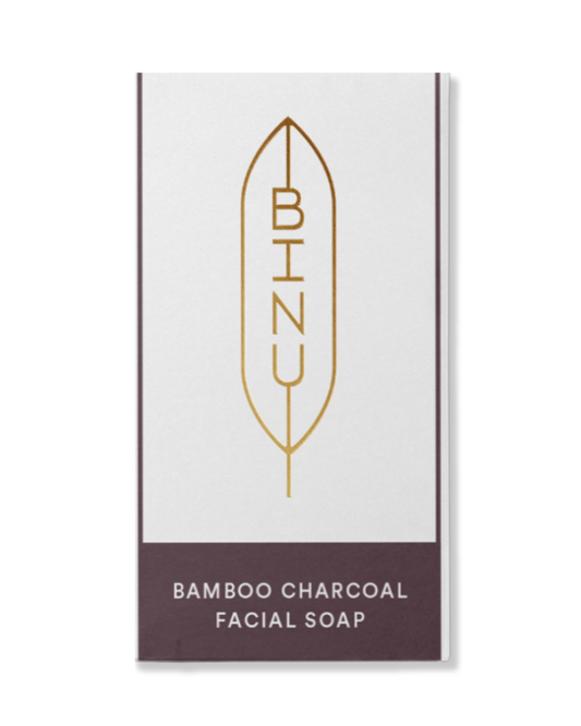 BINU - Bamboo Charcoal Facial Soap Mini 50 g - WERTE FREUNDE