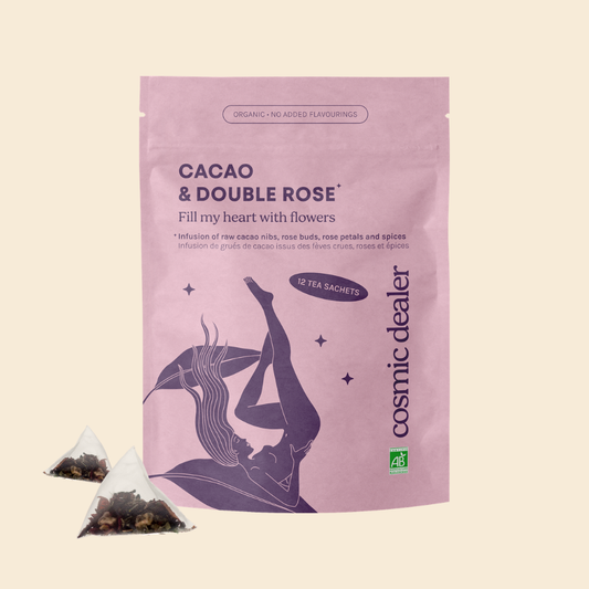 Cosmic Dealer - Ceremonial Cacao & Double Rose Infusion Tea 12 Beutel 26,4g - WERTE FREUNDE