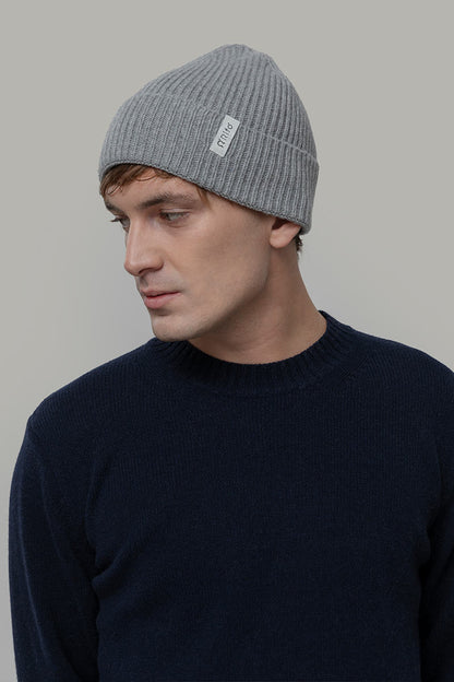 Rifo - Marcello Cashmere Beanie Grey Calce
