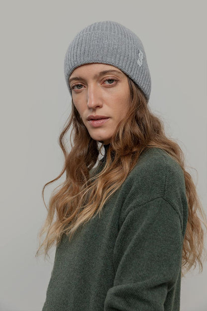 Rifo - Marcello Cashmere Beanie Grey Calce