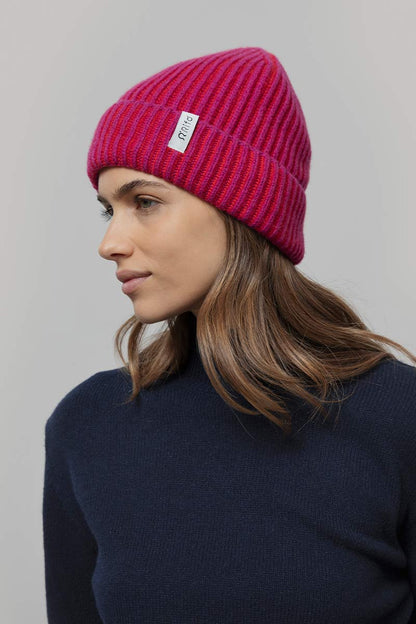 Rifo - Teo Cashmere Beanie Pink-Red