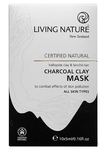 Living Nature - CHARCOAL CLAY MASK 10 x 5ml - WERTE FREUNDE