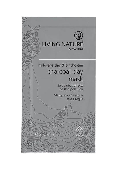 Living Nature - CHARCOAL CLAY MASK 10 x 5ml - WERTE FREUNDE