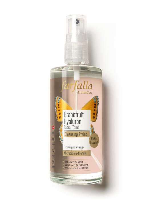 farfalla - Grapefruit Hyaluron Facial Tonic Cleansing Prebio 100ml - WERTE FREUNDE