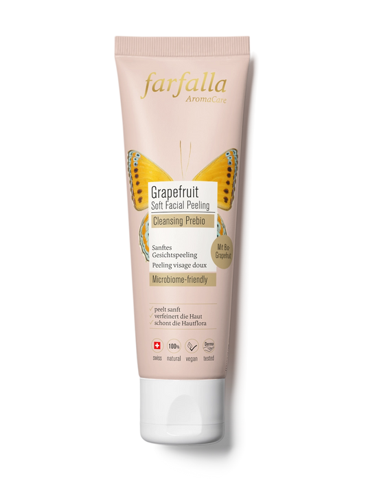 farfalla - Grapefruit Soft Facial Peeling Cleansing Prebio 50ml - WERTE FREUNDE