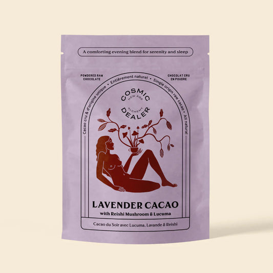 Cosmic Dealer - CACAO LAVENDER with Reishi Mushroom & Lucuma 120 g