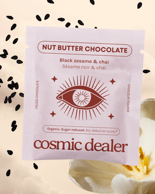 Cosmic Dealer - Nut Butter Chocolate Black Sesame and Chai 20g - WERTE FREUNDE