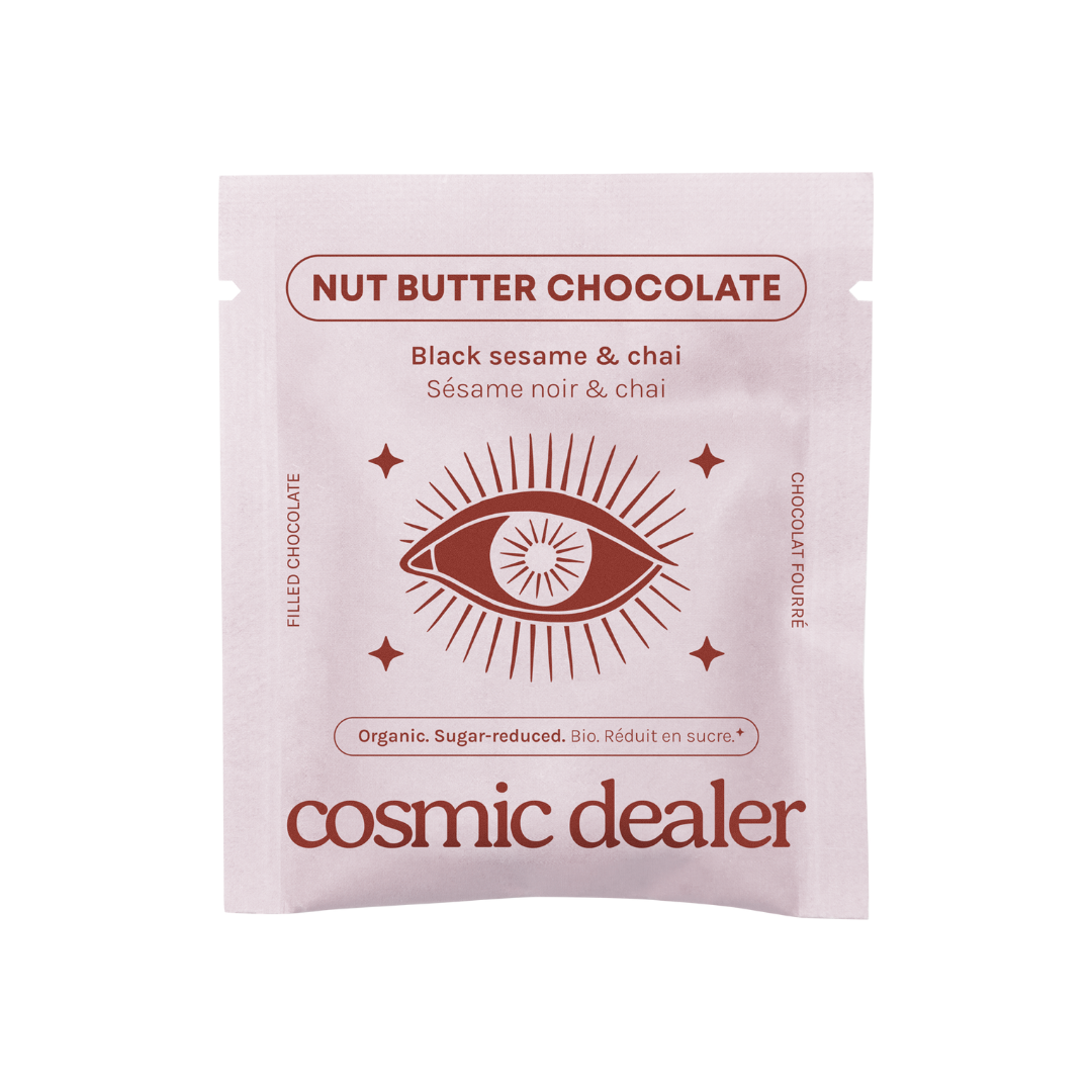 Cosmic Dealer - Nut Butter Chocolate Black Sesame and Chai 20g - WERTE FREUNDE