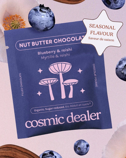 Cosmic Dealer - Nut Butter Chocolate Blueberry and reishi 20g - WERTE FREUNDE