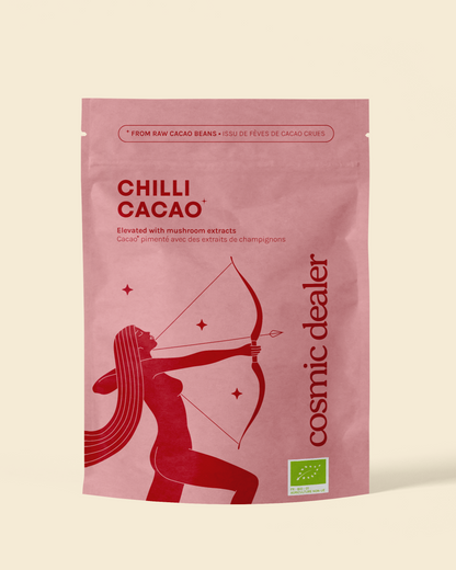 Cosmic Dealer - CHILLI CACAO with mushroom extracts & lucuma 120 g - WERTE FREUNDE