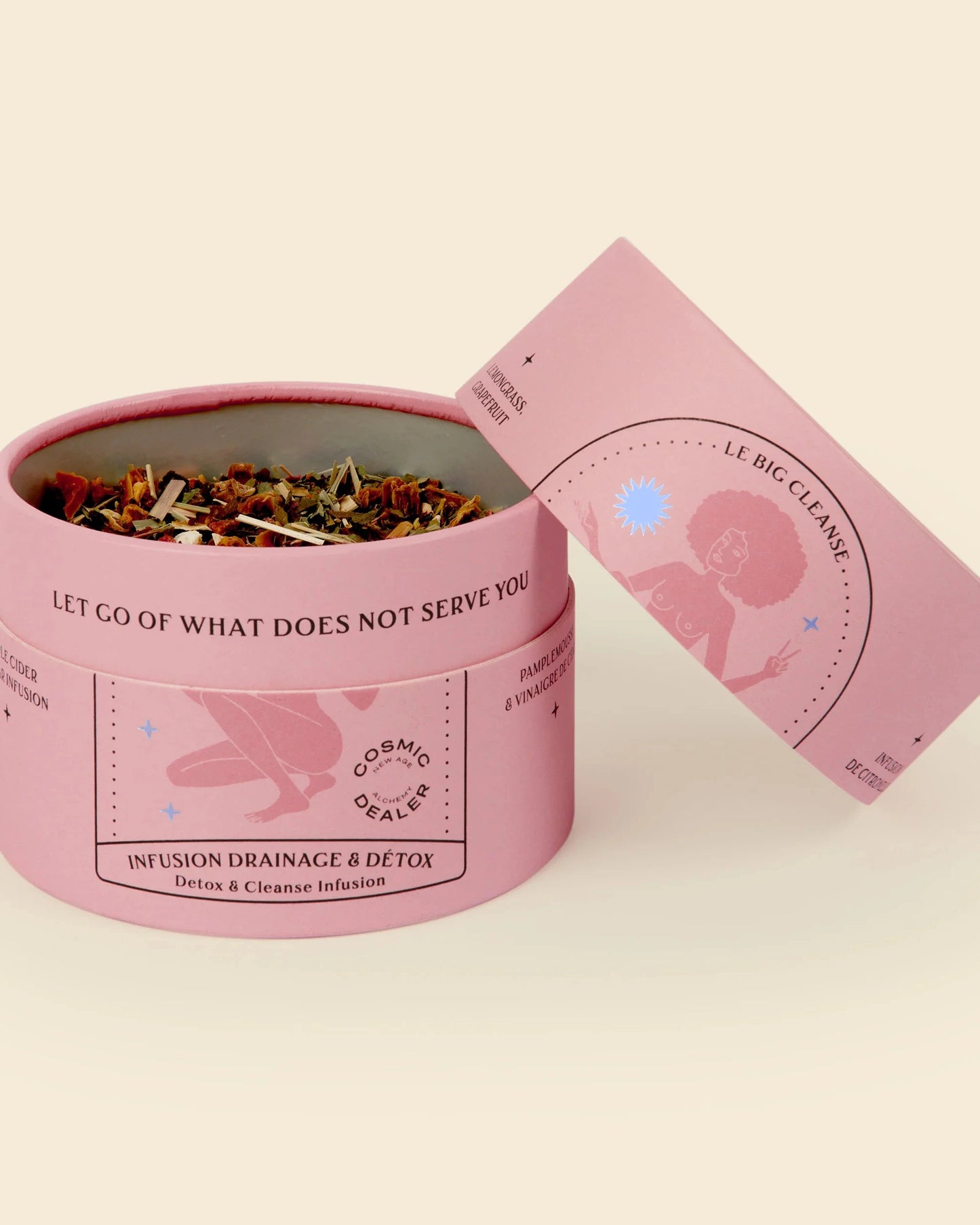 Cosmic Dealer - Loose Tea Apple Cider Vinegar Lemongrass and Grapefruit  80g - WERTE FREUNDE