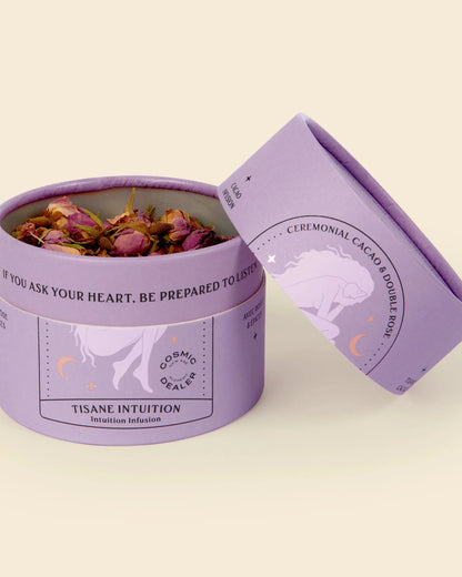 Cosmic Dealer - Loose Tea Cacao and double rose 80g - WERTE FREUNDE