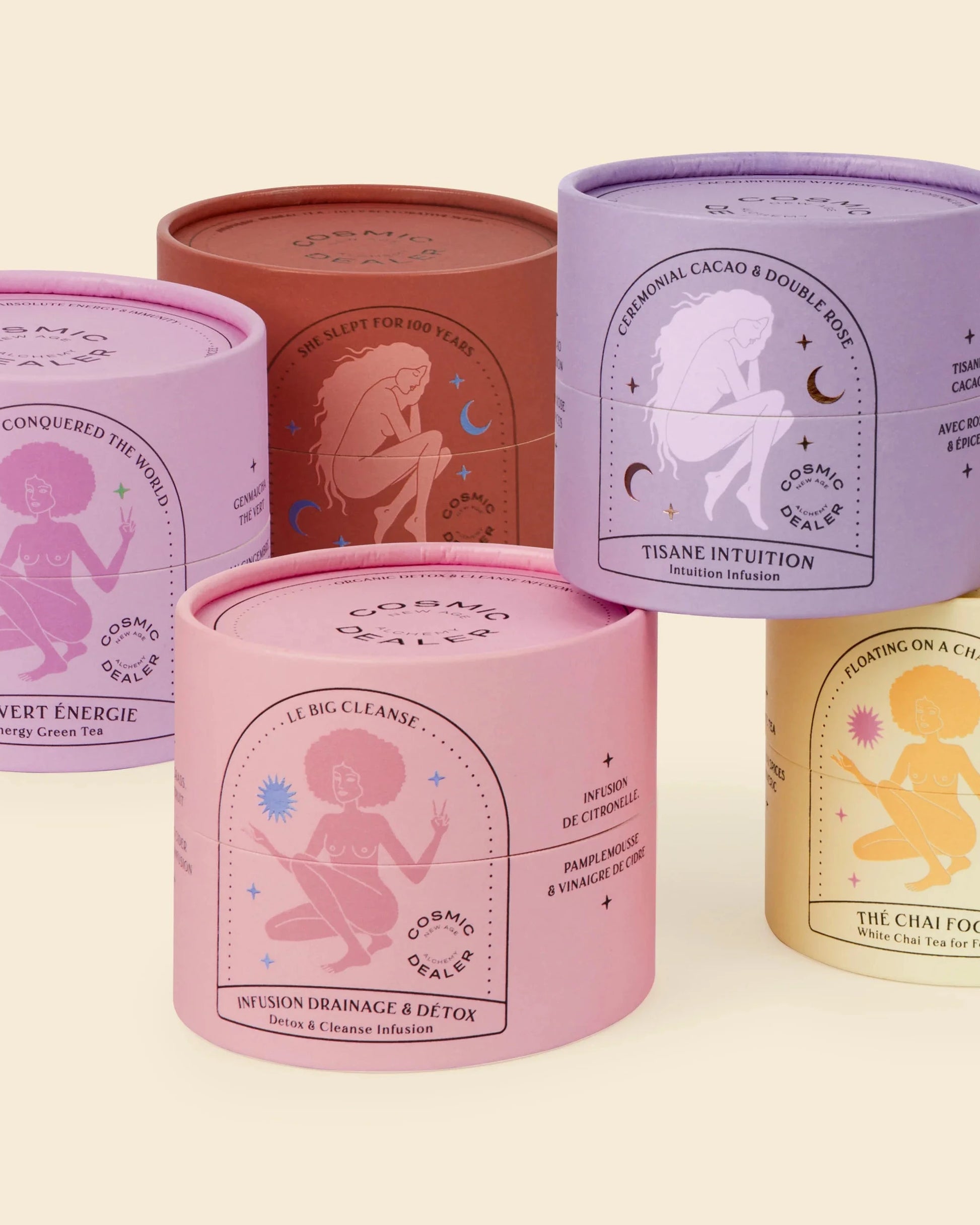 Cosmic Dealer - Loose Tea Cacao and double rose 80g - WERTE FREUNDE