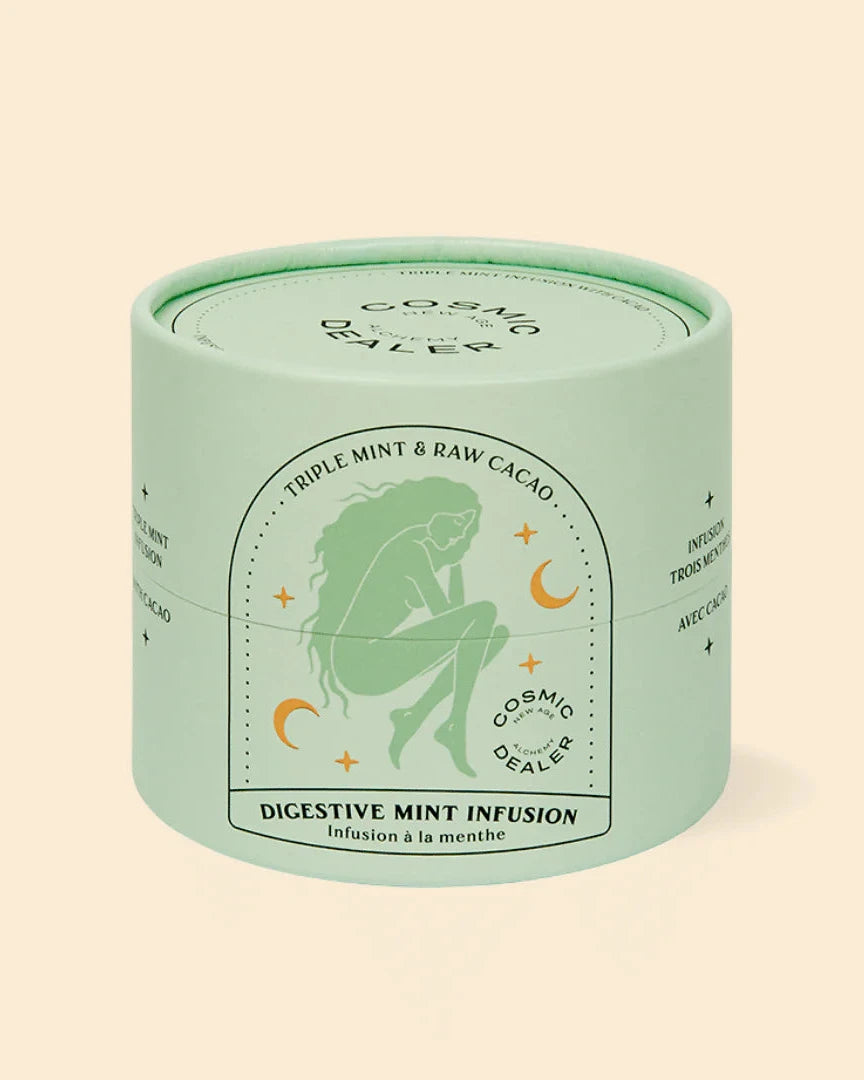 Cosmic Dealer - Loose Tea Triple Mint and Cacao 80g - WERTE FREUNDE