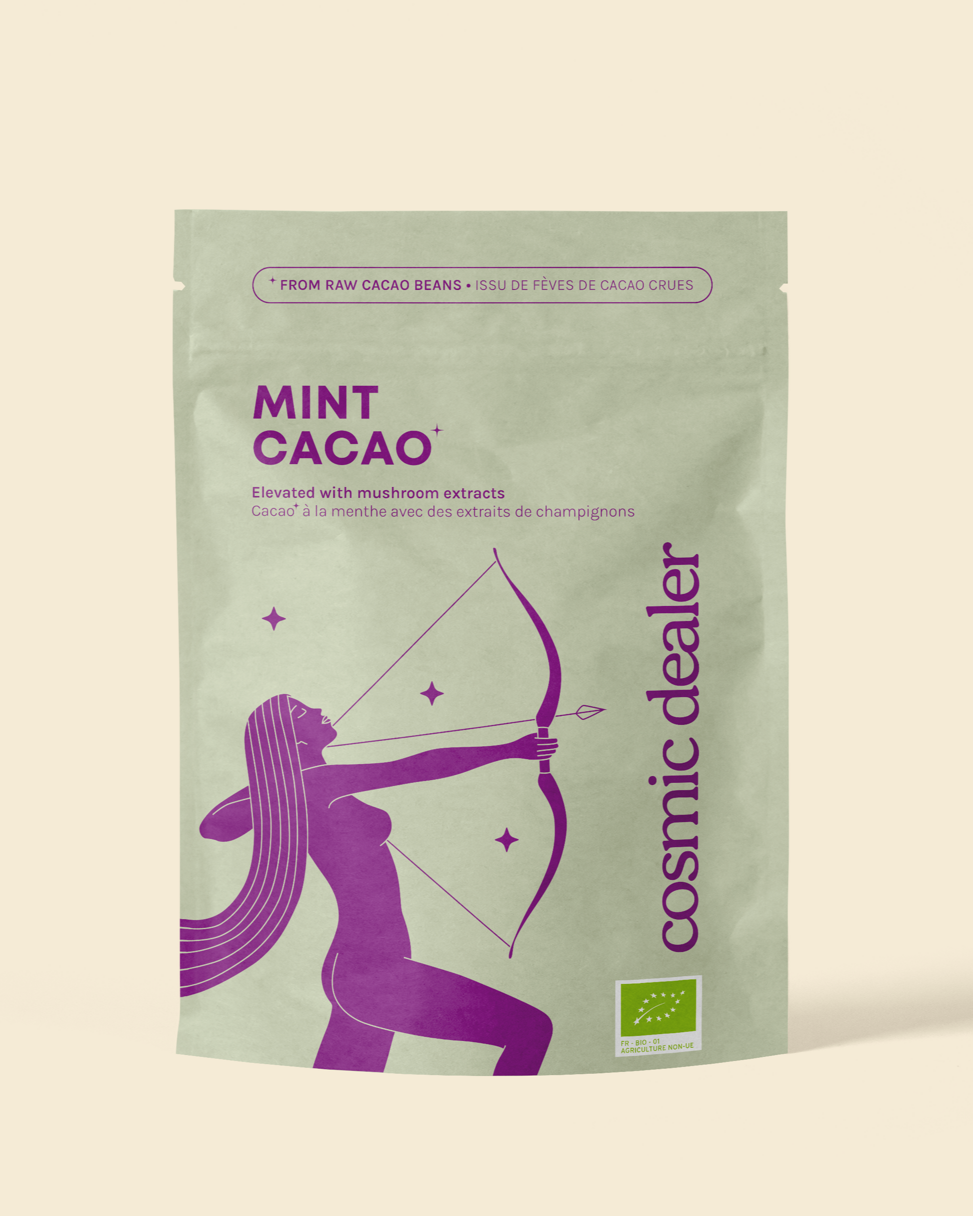 Cosmic Dealer - MINT CACAO with mushroom extracts & lucuma 120 g - WERTE FREUNDE