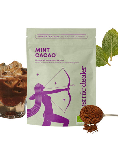Cosmic Dealer - MINT CACAO with mushroom extracts & lucuma 120 g - WERTE FREUNDE