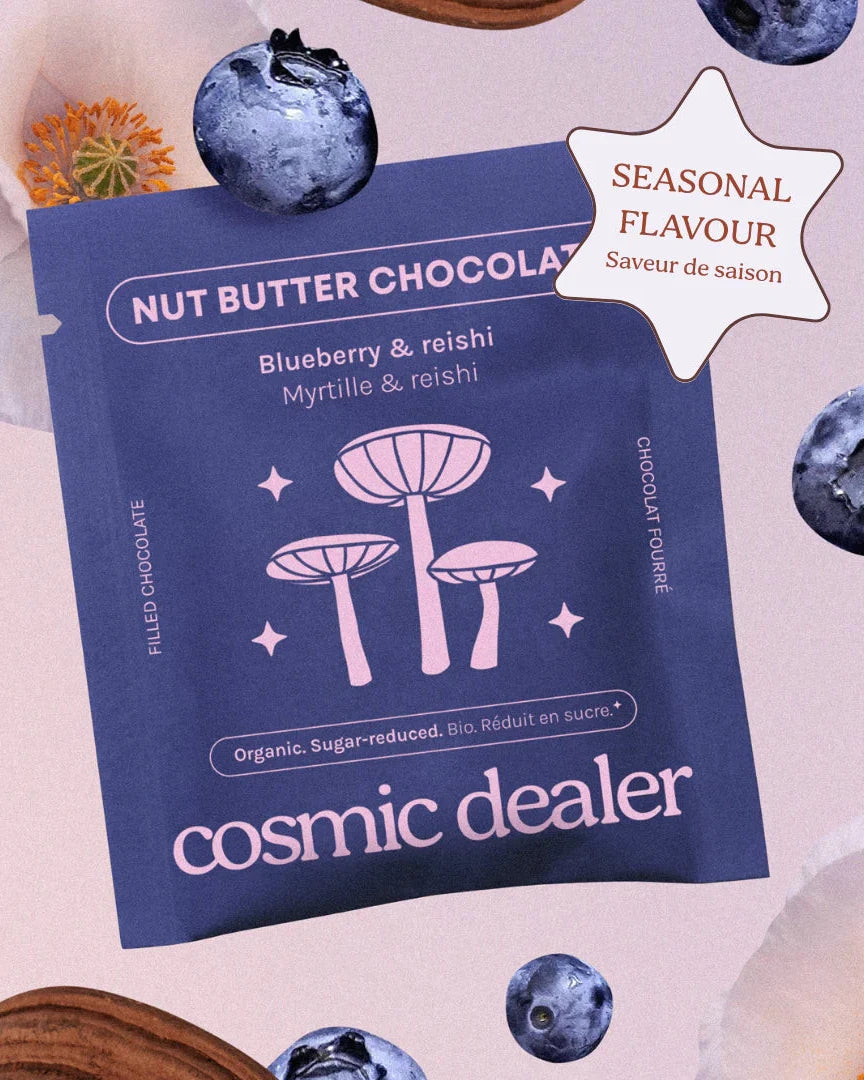 Cosmic Dealer - Nut Butter Chocolate Blueberry and reishi 20g - WERTE FREUNDE
