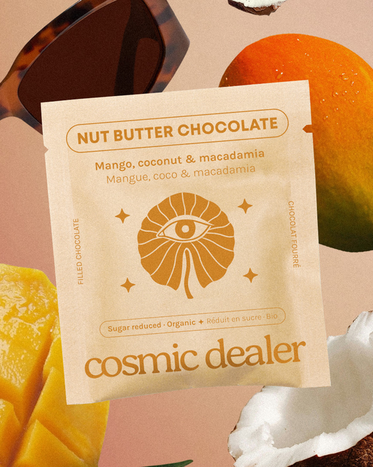 Cosmic Dealer - Nut Butter Chocolate Mango and Macadamia 20g - WERTE FREUNDE