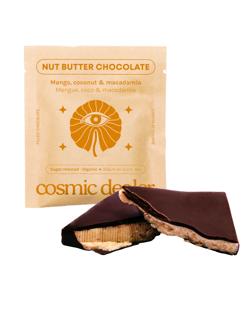 Cosmic Dealer - Nut Butter Chocolate Mango and Macadamia 20g - WERTE FREUNDE