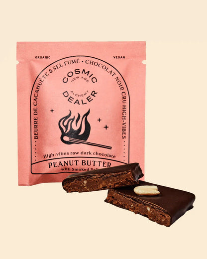 Cosmic Dealer - Nut Butter Chocolate Peanut butter and Smoked Salt 4 x 20g - WERTE FREUNDE