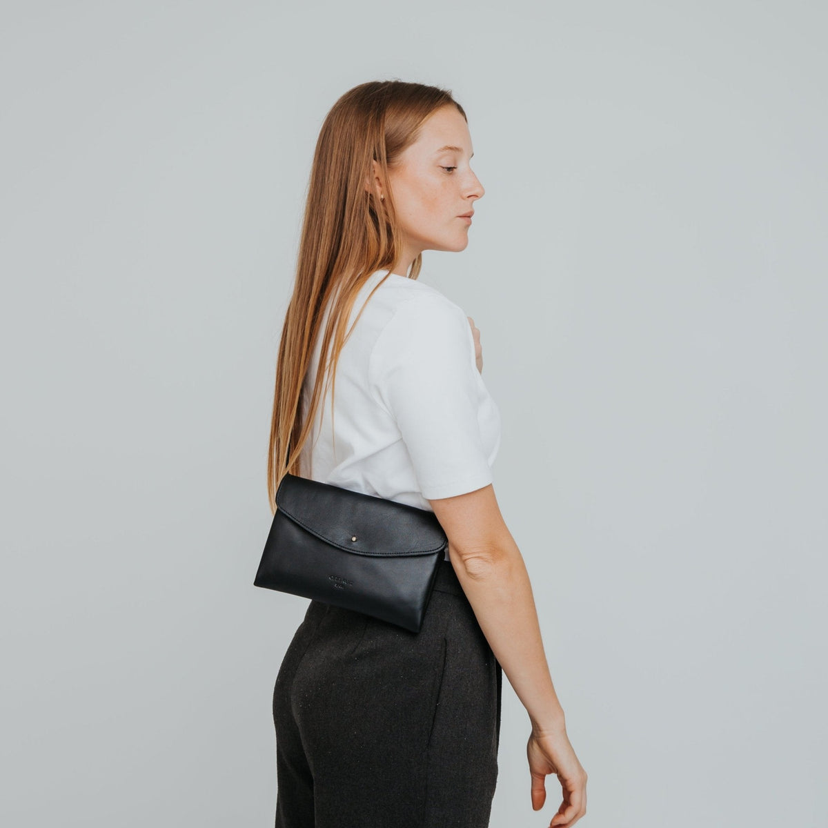 ann kurz - CUTE CLUTCH NAPPA BLACK