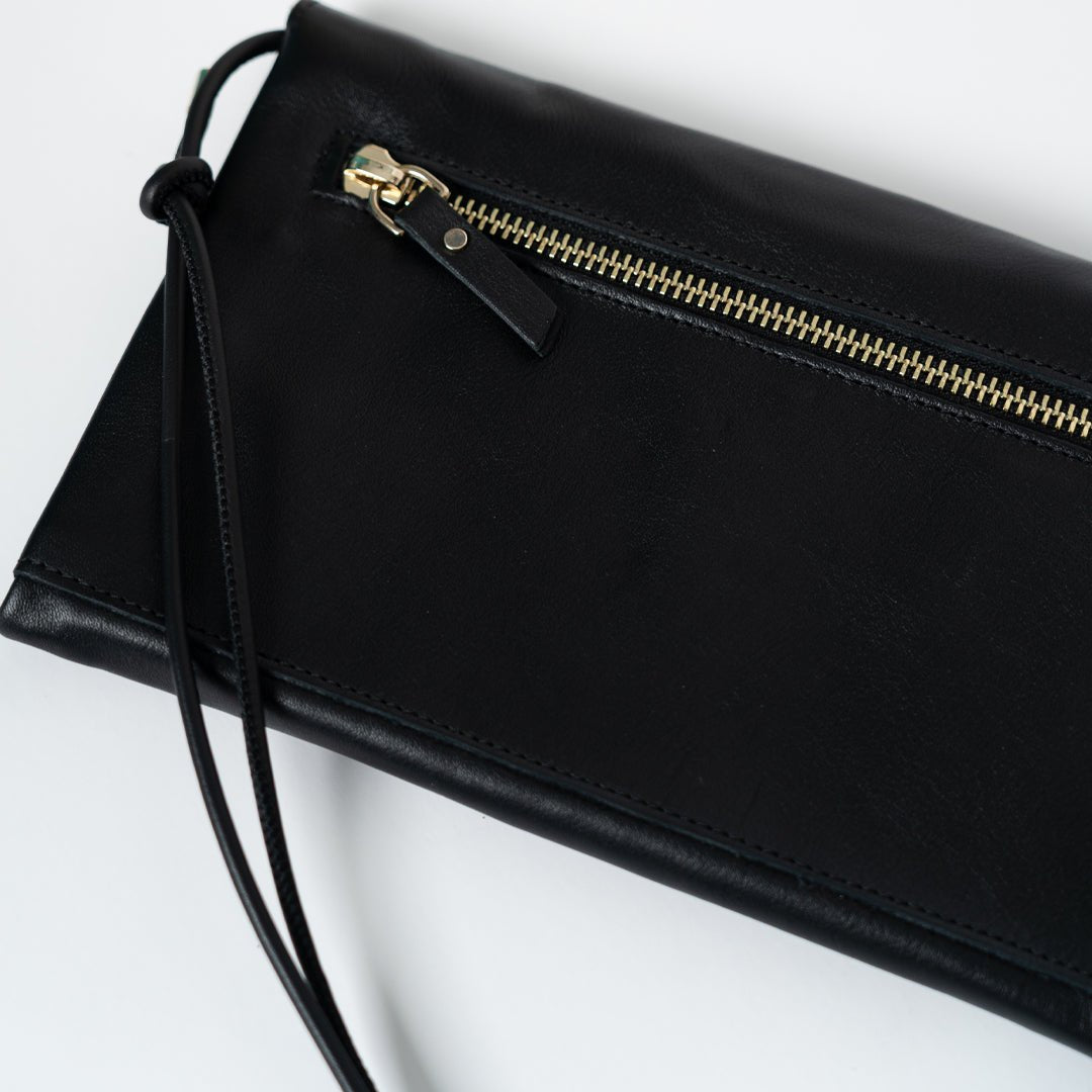 ann kurz - CUTE CLUTCH NAPPA BLACK