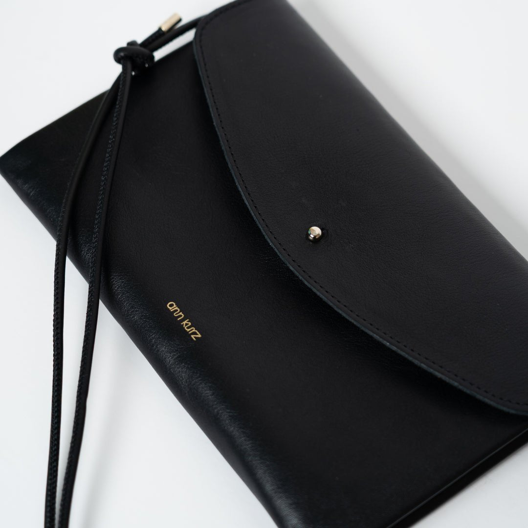 ann kurz - CUTE CLUTCH NAPPA BLACK