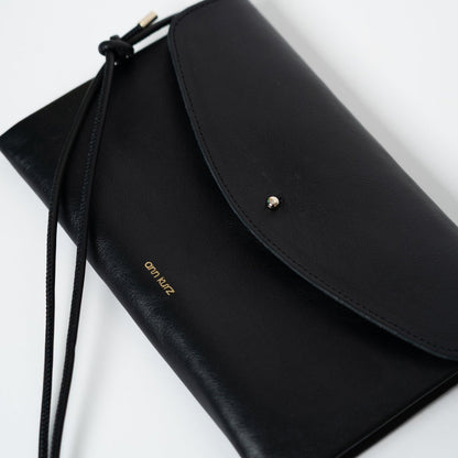 ann kurz - CUTE CLUTCH NAPPA BLACK