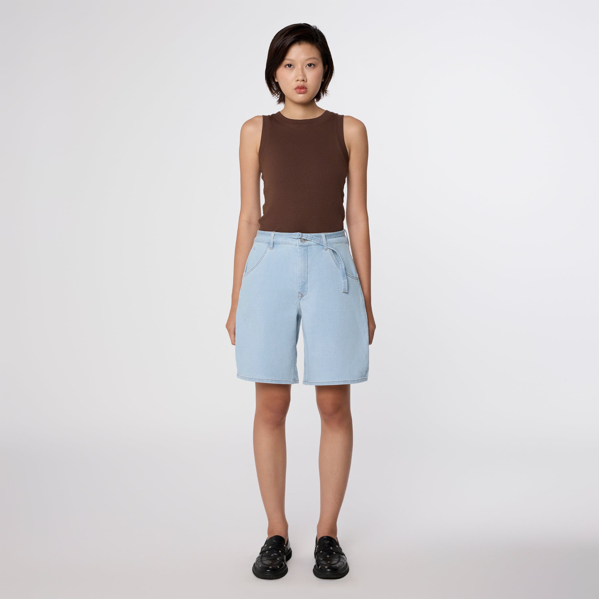 Dawn Denim - BLINKY Soft Denim - Shorts Bright Blue - WERTE FREUNDE