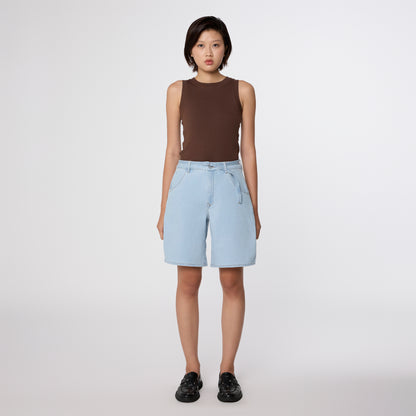 Dawn Denim - BLINKY Soft Denim - Shorts Bright Blue - WERTE FREUNDE