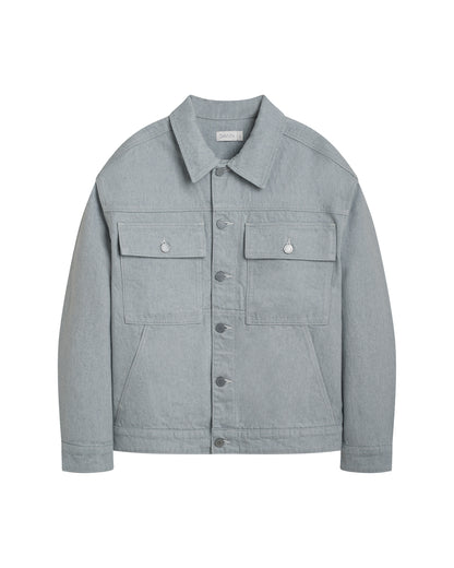 Dawn Denim - DUNE Boxy Jacket - PIW Non Stretch Recycled Blue - WERTE FREUNDE