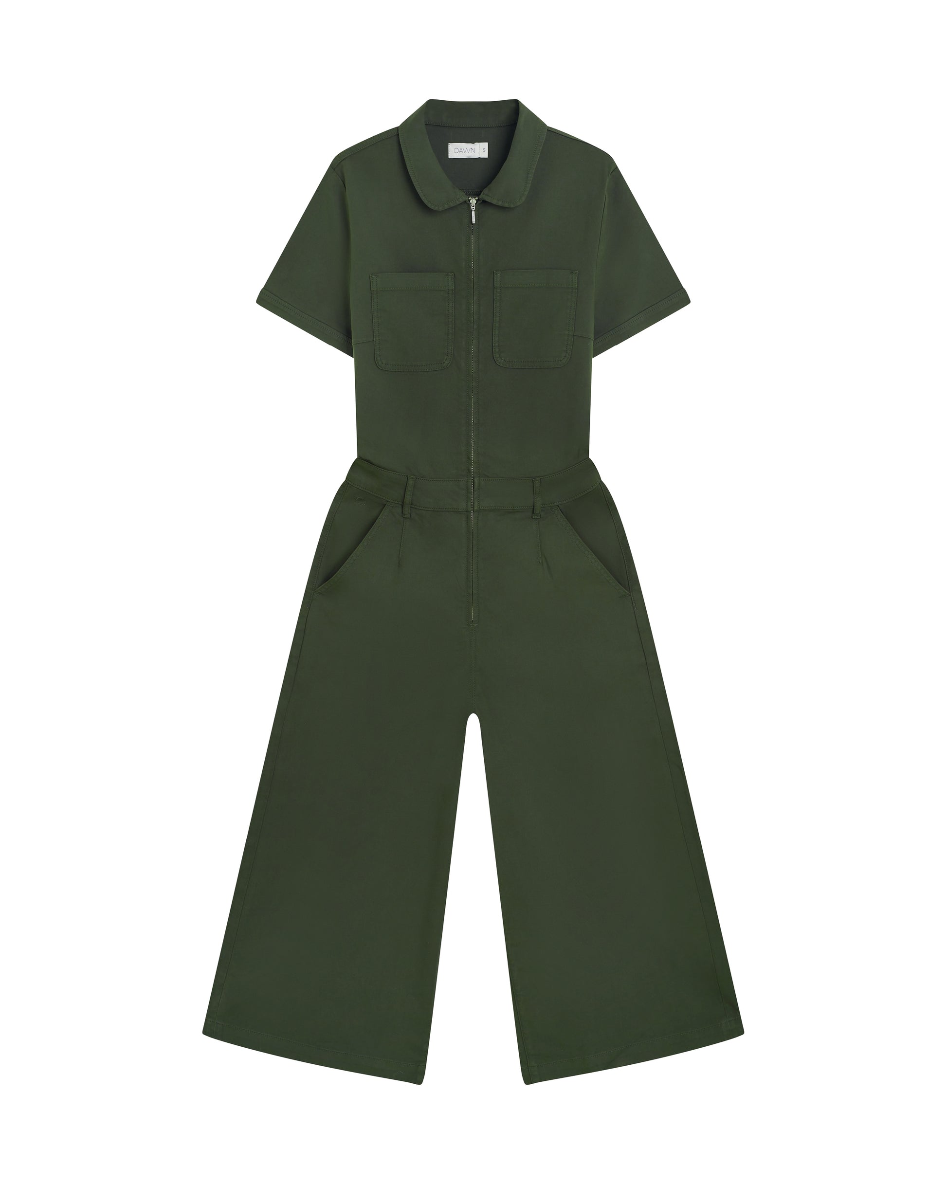 Dawn Denim - ORCHID Paper Touch - Overall Khaki Green - WERTE FREUNDE