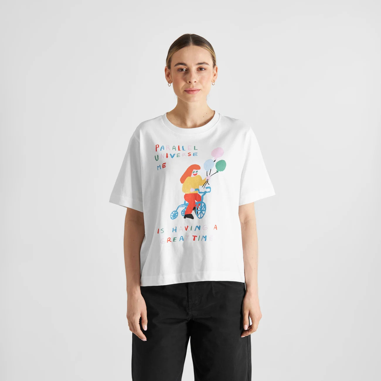 DEDICATED - Katie Benn T-shirt Vadstena Parallel Universe White - WERTE FREUNDE