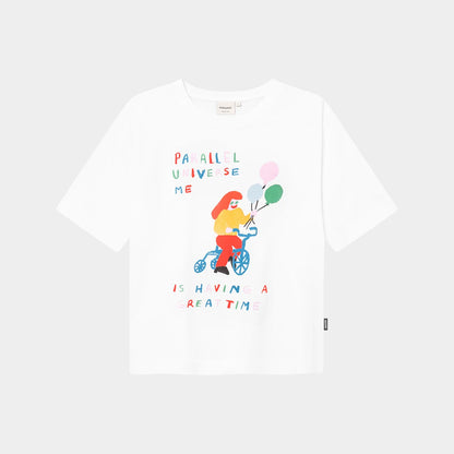 DEDICATED - Katie Benn T-shirt Vadstena Parallel Universe White - WERTE FREUNDE