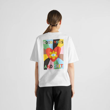 DEDICATED - Luke John Arnold T-shirt Vadstena Good Vibes White - WERTE FREUNDE