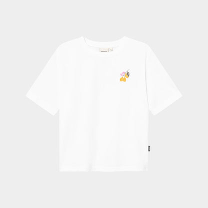 DEDICATED - T-shirt Vadstena Lemon Branch White - WERTE FREUNDE