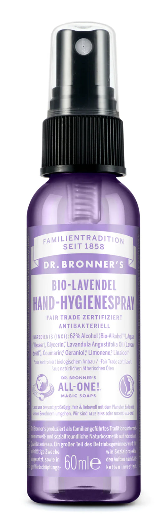 Dr. Bronner´s - Bio Hand-Hygienespray Lavendel 60 ml - WERTE FREUNDE