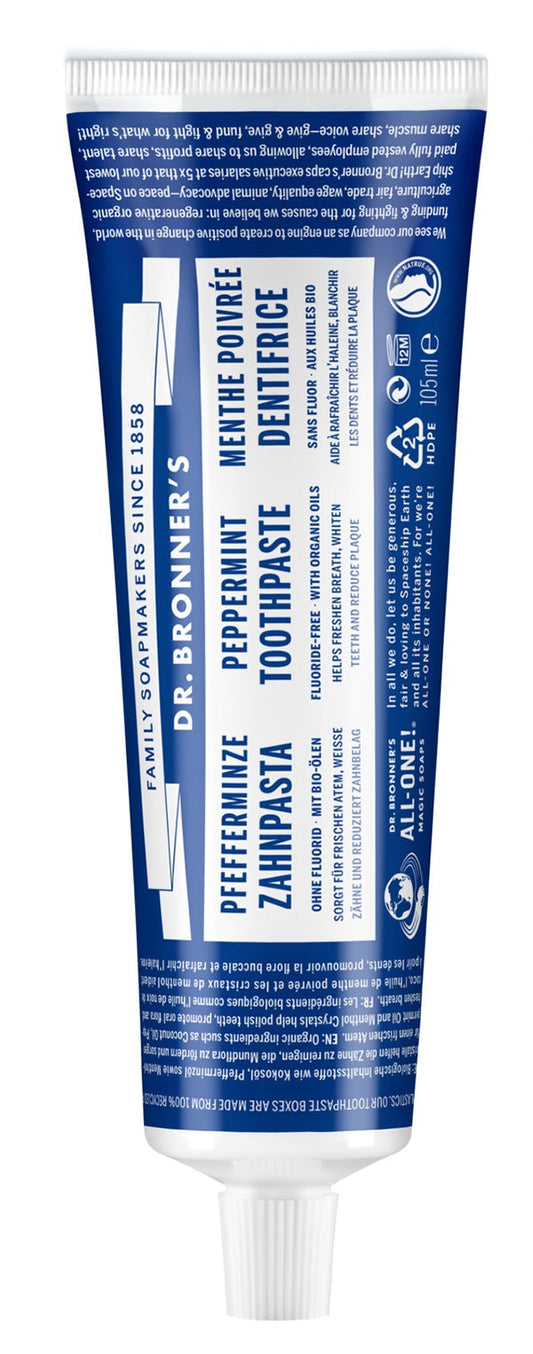 Dr. Bronner´s - Zahnpasta Pfefferminze 105 ml - WERTE FREUNDE