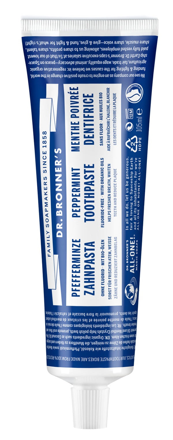 Dr. Bronner´s - Zahnpasta Pfefferminze 105 ml - WERTE FREUNDE