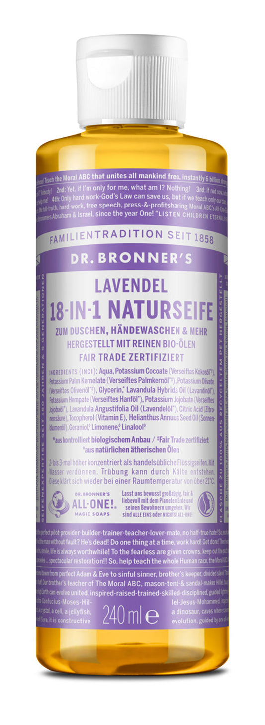 Dr. Bronner´s - 18-in-1 Naturseife Lavendel 240 ml - WERTE FREUNDE
