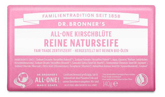Dr. Bronner´s - Reine Naturseife Kirschblüte 140 g - WERTE FREUNDE