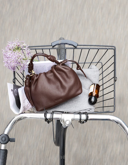 O MY BAG - Kiki Mini Soft Grain Leather Chocolate