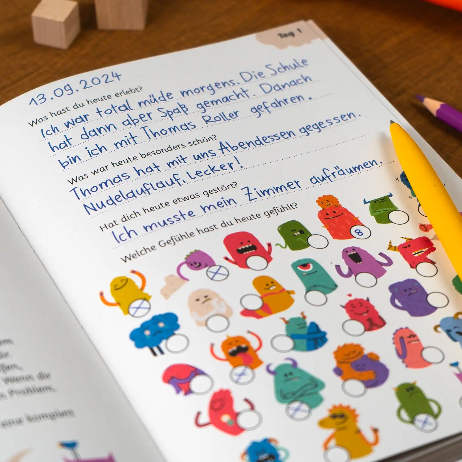 Ein gutes Gefühl 2 - Gefühlstagebuch für Kinder - WERTE FREUNDE