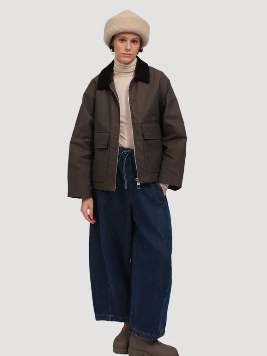 embassy - ELISABETH JACKET BLACK OLIVE