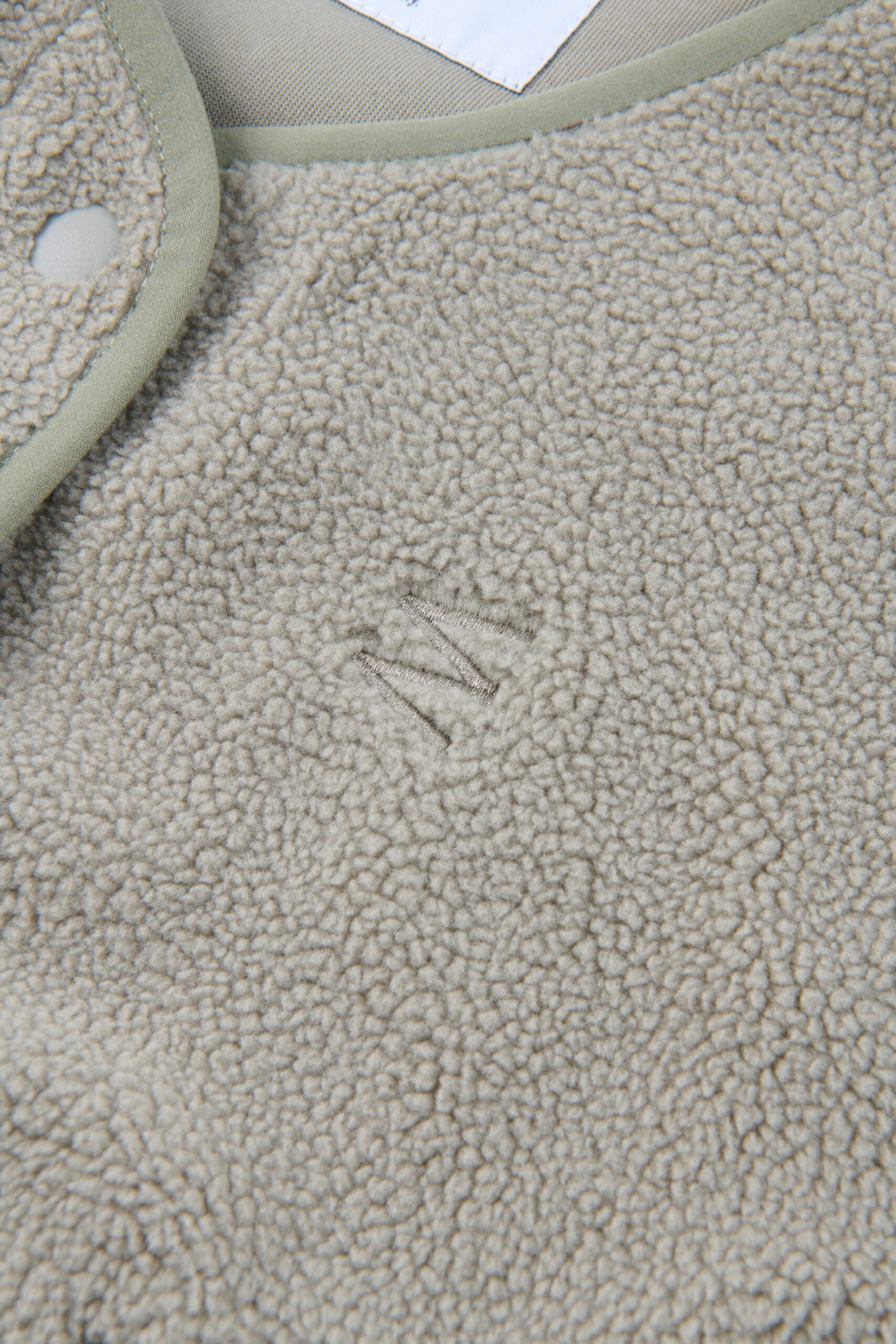 embassy - BELVA FLEECE VEST PALE OLIVE - WERTE FREUNDE