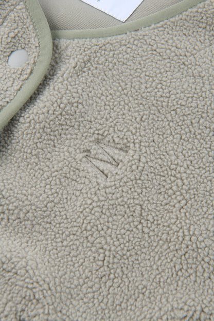 embassy - BELVA FLEECE VEST PALE OLIVE - WERTE FREUNDE