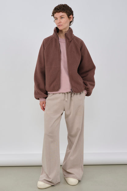 embassy - CALI FLEECE JACKET FRENCH ROAST - WERTE FREUNDE